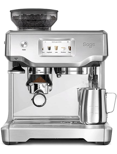 SAGE SES880BSS The Barista Touch Cafetera Superautomatica Espresso Y Cappuccino Con Molinillo Integrado Para Granos De Cafe